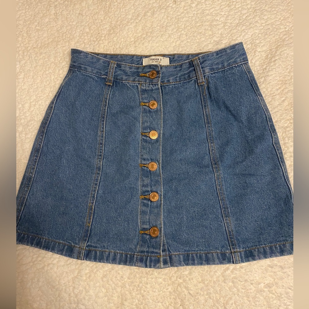 Forever 21 jean skirt